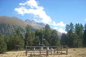 Meteo-Freilandstation bei Celerina GR. 